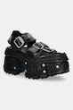 New Rock sandale de piele ANTIK platformă negru M.BIOS101.C23