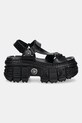 New Rock sandale de piele ITALI M.BIOS130.C7 negru SS25