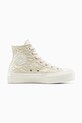 Converse sportcipő Chuck Taylor All Star Lift lapos bézs A13523C