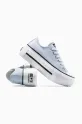 Πάνινα παπούτσια Converse Chuck Taylor All Star Lift Double Stack μπλε A16285C
