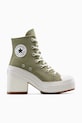 Converse trampki Chuck 70 De Luxe Heel platforma zielony A11899C