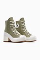 Πάνινα παπούτσια Converse Chuck 70 De Luxe Heel A11899C πράσινο SS25