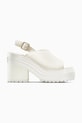 Converse velúr szandál Chuck 70 De Luxe Heel Mule platform fehér A15070C