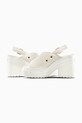 Converse sandale din piele întoarsă Chuck 70 De Luxe Heel Mule alb A15070C