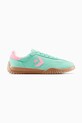 Converse sneakersy skórzane Run Star Trainer niska zielony A15090C
