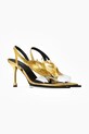 Vanda Novak sandale de piele Gloria Gloria.Honey.Gold aur SS25