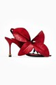 Vanda Novak sandale de piele Daisy subțire rosu Daisy.Cherry.Red
