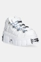 New Rock sneakers in pelle platform bianco M.106.C187