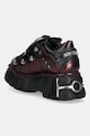 Obuwie New Rock sneakersy skórzane M.120N.C67 bordowy