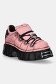 New Rock scarpe da ginnastica in nubuck platform rosa M.120N.C78