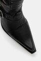 Δερμάτινες μπότες New Rock Crust Negro, Malicia Negro Tacon Caribe Acero μαύρο M.9373N.C1