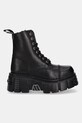 New Rock stivali in pelle Crust Negro, Tower Negro + Lateral M.NEWMILI083.S39 nero SS25