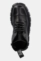 New Rock stivali in pelle Crust Negro, Tower Negro + Lateral nero M.NEWMILI083.S39