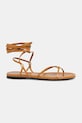 Proenza Schouler sandały skórzane Coil SH25S048.L004FR.211 brązowy SS25