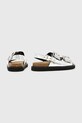 Obuwie AllSaints sandały skórzane Isla Sandal W044FC.SLV srebrny