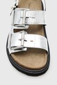 AllSaints sandały skórzane Isla Sandal W044FC.SLV srebrny
