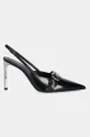 Coperni szpilki skórzane Slingback Belt Heel COPSH82F6052 czarny SS25