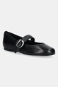 Coperni baleriny skórzane Ballerina Belt Flat czarny COPSH74F6016