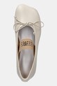 MM6 Maison Margiela baleriny skórzane beżowy S59WZ0099.P3628.T2012