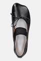 MM6 Maison Margiela baleriny skórzane czarny S59WZ0099.P3628.T8013