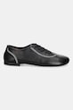 Wales Bonner leather shoes Lace WBW44003A black SS25
