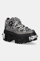 New Rock sneakers in pelle platform grigio M.106WALL.C40