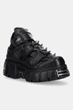 Кожаные кроссовки New Rock NOMADA NEGRO, TOWER NEGRO ACERO платформа чёрный M.285C.S1