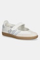 adidas Originals leather ballet flats Samba Jane W suede beige JR7339