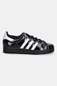 Δερμάτινα αθλητικά παπούτσια adidas Originals Superstar II W JS4009 μαύρο AW25
