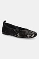 JW Anderson ballet flats Sequins Ballerina grain leather black BL0034.FA0424