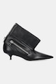 JW Anderson leather ankle boots Biker Kitten Heel BT0105.LA0268 black SS25
