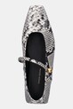 Vanda Novak baleriny skórzane Evina szary Evina.Python.Gray