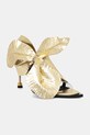 Vanda Novak sandale de piele Daisy Platinum Gold Daisy.Platinum.Gold aur SS25