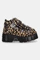 New Rock sneakersy zamszowe PELO LEOPARDO PONY M.106.C114 brązowy SS25