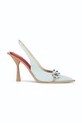 GOD SAVE QUEENS szpilki DREAM DENIM MULES szpilka niebieski GSQ.128.410.BK