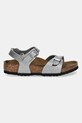Birkenstock sandali per bambini Rio AS Kids 1029477.24.35 argento SS25
