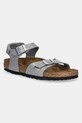 Birkenstock sandały dziecięce Rio AS Kids Planet friendly srebrny 1029477.36.39