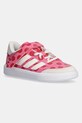 adidas sneakers pentru copii COURTBLOCK MINNIE piele întoarsă roz IH6286