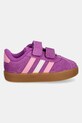 adidas sneakersy zamszowe dziecięce VL COURT 3.0 JH6309 różowy SS25