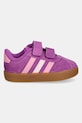 adidas sneakersy zamszowe dziecięce VL COURT 3.0 JH6309 różowy SS25