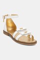 Elisabetta Franchi sandale din piele pentru copii alb F4A2.E0289