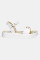 Elisabetta Franchi sandale din piele pentru copii F4A2.E0295.30.34 alb SS25