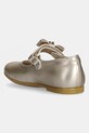 Fete Calvin Klein Jeans balerini din piele pentru copii V1A3.83040.19.23 aur