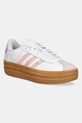 adidas sneakers pentru copii VL COURT BOLD piele întoarsă alb JS0871