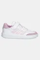 adidas sneakers pentru copii COURTBLOCK JH8570 alb SS25