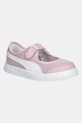Puma sneakersy dziecięce Courtflex v3 Lina V imitacja skóry licowej różowy 400579