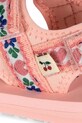 Konges Sløjd sandały dziecięce SUN SANDAL PRINTED KS102561 różowy