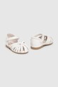 Detské sandále Mayoral imitácia kože biela 41628.34C.Baby.PPYA