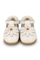 Donsje balerini din piele pentru copii Sjanna Shoes Daisy 1503002 alb SS25