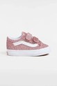Detské tenisky Vans Old Skool V usňová koža ružová VN0009RCFSL1